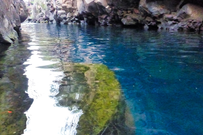 Water colour at Las Grietas, Galapagos